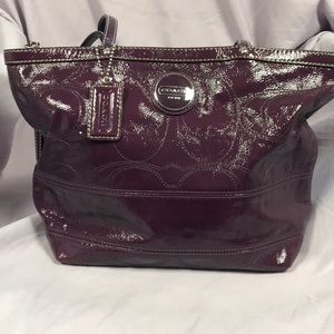 Coach purple handbag